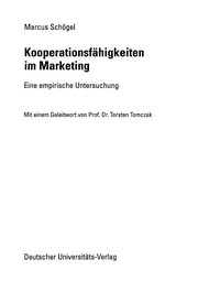 Front cover of Kooperationsfähigkeiten im Marketing by Marcus Schögel