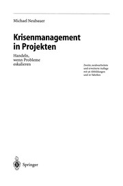 Cover of Krisenmanagement in Projekten by Michael Neubauer