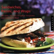 Front cover of Sandwiches, panini, and wraps by Dwayne Ridgaway