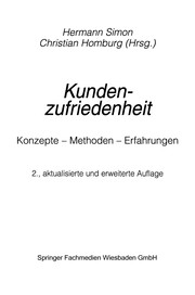 Cover of Kundenzufriedenheit by Hermann Simon