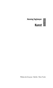 Cover of Kunst by Henning Tegtmeyer