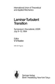 Cover of Laminar-Turbulent Transition by Kozlov, V. V.