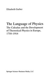 Front cover of The Language of Physics by Elizabeth Garber