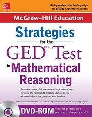 Front cover of McGraw-Hill Education Strategies for the GED Test in Mathematical Reasoning with CD-ROM (Mcgraw Hill's Ged Mathematics) by McGraw-Hill