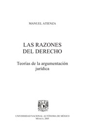 Cover of Las razones del Derecho by Manuel Atienza