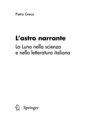 Cover of L’astro narrante by Pietro Greco