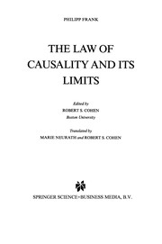 Front cover of The Law of Causality and Its Limits by Philipp Frank