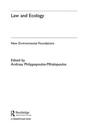 Front cover of Law and ecology by Andreas Philippopoulos-Mihalopoulos