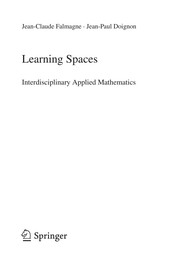 Cover of Learning spaces by Jean-Claude Falmagne