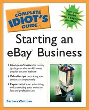 Cover of The complete idiot's guide to starting an eBay business by Barbara Weltman