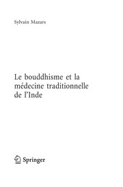 Cover of Le bouddhisme et la médecine traditionnelle de l’Inde by Sylvain Mazars