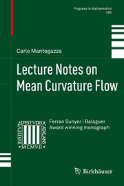 Front cover of Lecture notes on mean curvature flow by Carlo Mantegazza