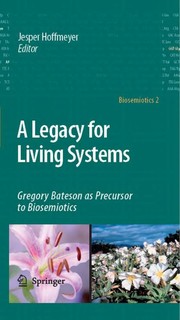 Front cover of A legacy for living systems by SpringerLink (Online service)