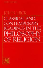 Front cover of Classical and Contemporary Readings in Philosophy of Religion by John Harwood Hick