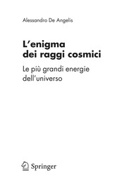 Front cover of L’enigma dei raggi cosmici by Alessandro Angelis