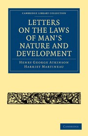 Cover of Letters on the laws of man's nature and development by Henry George Atkinson