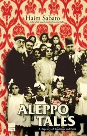 Cover of Aleppo tales by Hayim Sabato