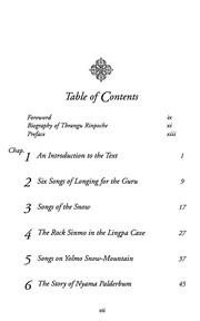 Front cover of Life & Spiritual Songs of Milarepa by Thrangu Rinpoche