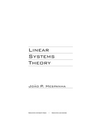 Cover of Linear systems theory by João P. Hespanha