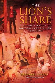 Cover of The lion's share by Bernard Porter