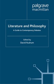 Front cover of Literature and philosophy by David Rudrum