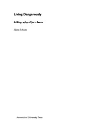 Cover of Living dangerously by Hans Schoots