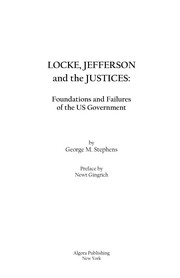 Front cover of Locke, Jefferson, and the justices by George M. Stephens