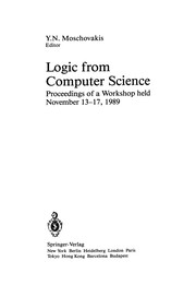 Cover of Logic from Computer Science by Yiannis N. Moschovakis