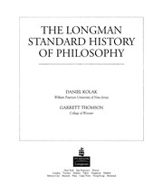 Front cover of The Longman standard history of philosophy by Daniel Kolak