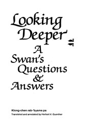 Cover of Looking deeper by Kloṅ-chen-pa Dri-med-ʼod-zer