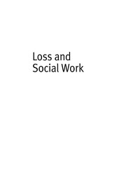 Cover of Loss and Social Work by Caroline Currer