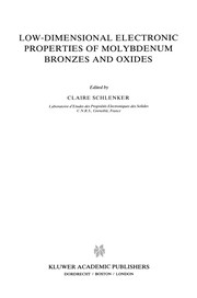 Front cover of Low-Dimensional Electronic Properties of Molybdenum Bronzes and Oxides by Claire Schlenker