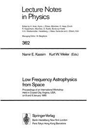 Cover of Low frequency astrophysics from space by Kurt W. Weiler