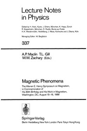 Front cover of Magnetic phenomena by Warren E. Henry Symposium on Magnetism (1988 Washington, D.C.)