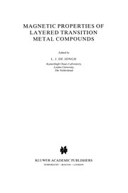 Cover of Magnetic Properties of Layered Transition Metal Compounds by L. J. Jongh
