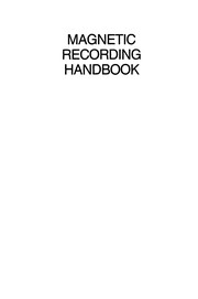 Front cover of Magnetic Recording Handbook by Marvin Camras
