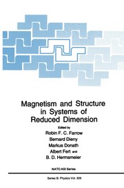 Front cover of Magnetism and structure in systems of reduced dimension by Robin F. C. Farrow