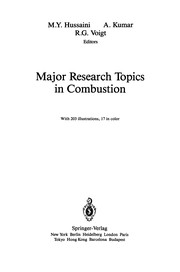 Cover of Major Research Topics in Combustion by M. Y. Hussaini