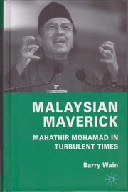 Cover of Malaysian maverick by Barry Wain