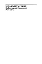 Front cover of Management of Design by Sriram Dasu