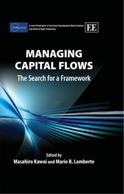 Cover of Managing capital flows by Masahiro Kawai