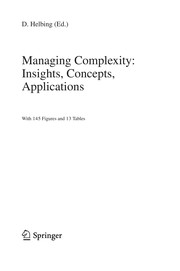 Cover of Managing complexity by Dirk Helbing
