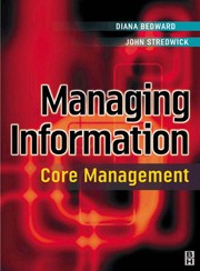 Cover of Managing information by Diana Bedward