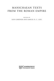 Front cover of MANICHAEN TEXTS FROM THE ROMAN EMPIRE; ED. BY IAIN GARDNER by Iain Gardner