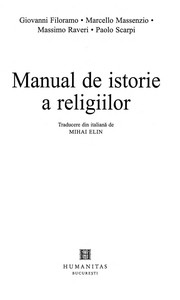 Front cover of Manual de istorie a religiilor by Giovanni Filoramo