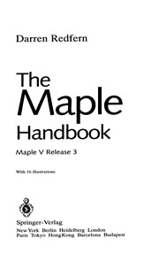 Cover of The Maple Handbook by Darren Redfern