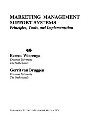 Front cover of Marketing Management Support Systems by Berend Wierenga