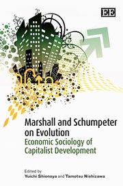 Cover of Marshall and Schumpeter on evolution by Yūichi Shionoya