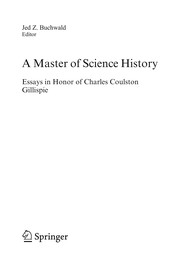 Cover of A Master of Science History by Jed Z. Buchwald