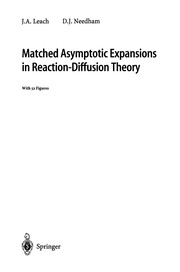Front cover of Matched Asymptotic Expansions in Reaction-Diffusion Theory by D. J. Needham